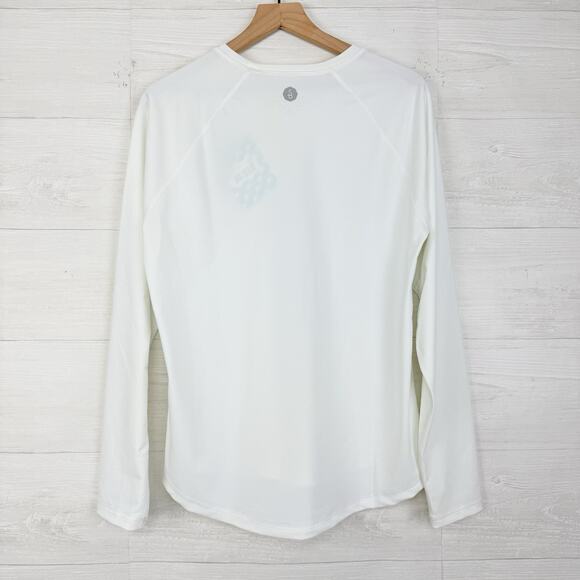 Solbari Long Sleeve Swim Rash Guard Shirt Womens XXL UPF 50+ White Comfort - Picture 7 of 16